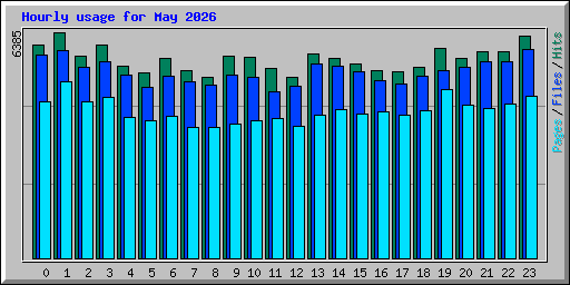 Hourly usage for May 2026